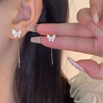 Exquisite Drop Ear Line Long Hanging Earrings For