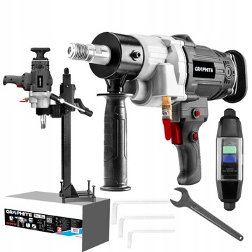 БУРОВАЯ СТАНКА ДЛЯ ГРАФИТА, СВЕРЛА ДЛЯ БЕТОННЫХ ОТВЕРСТИЙ 2200 Вт + TRISP