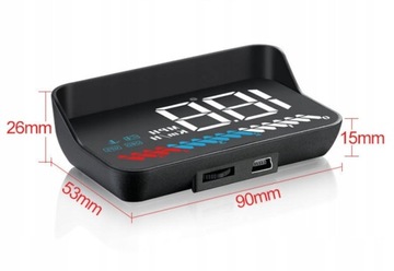 ДИСПЛЕЙ LED LCD HUD ПРОЕКТОР OBD2 GPS USB M7