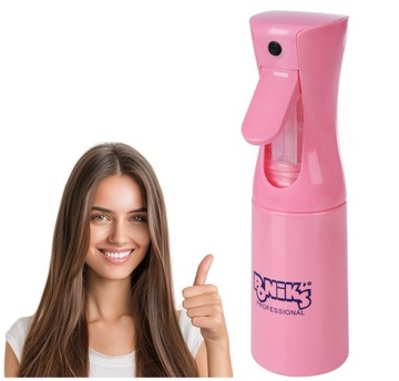 Rozpylacz Spryskiwacz Fryzjerski Mgiełka Do Wody Mist 360° Różowy 200ml