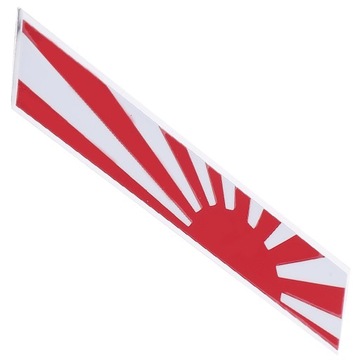 METALOWA FLAGA JAPONII NAKLEJKI SAMOCHODOWE NAKLEJKI NA NADWOZIE