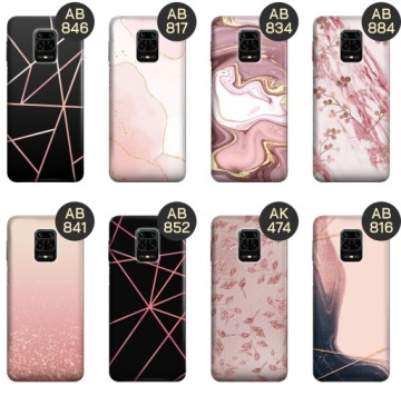 ЧЕХОЛ ДЛЯ XIAOMI REDMI ПРИМЕЧАНИЕ 9 PRO / 9 PRO MAX / ПРИМЕЧАНИЕ 9S С УЗОРАМИ РОЗОВОГО ЗОЛОТА