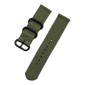 Pasek 22mm NATO parciany materiałowy zielony P132