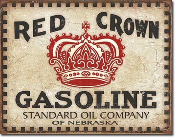 Metalowy plakat szyld Red Crown Gasoline