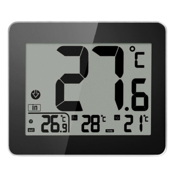 TERMOMETR LED 10X8cm ZEWNĘTRZNY WEWNĘTRZNY