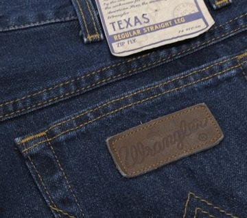 WRANGLER TEXAS SPODNIE jeansowe darkstone W32 L34