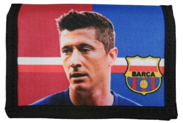 LEWANDOWSKI BARCELONA portfel rozkładany wzór P3