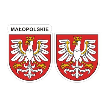 Naklejki herb województwa małopolskiego