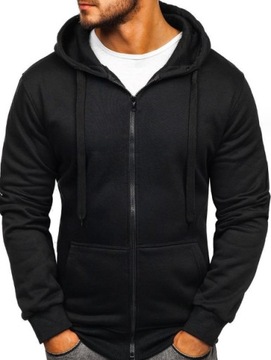 BLUZA MĘSKA ROZPINANA Z KAPTUREM ROZ S-4XL