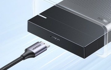 Micro-B USB - USB-C Super Speed ​​HDD кабель 5В 50см КАБЕЛЬ 3.0 5Гбит/с 3А 0,5м