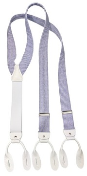 ХЛОПКОВЫЕ подтяжки для брюк ПУГОВИКА ВЕРТИКАЛЬНЫЕ ПОЛОСКИ