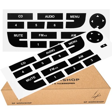 NAKLEJKI ZESTAW NAPRAWCZY PRZYCISKI PANEL RADIO FIAT GRANDE PUNTO II 2