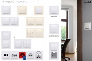 SIMON10 2-местный в белой рамке Контакт-Симон CR2/11