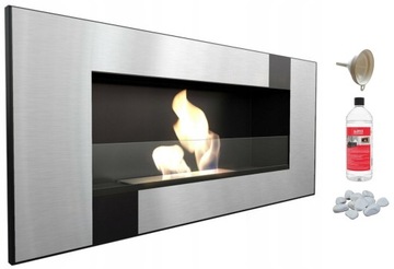 BIOKOMINEK 900x400 DELTA 2 qube szyba bio kominek