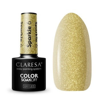 Claresa hybryda SPARKLE złoty brokat drobinki 6