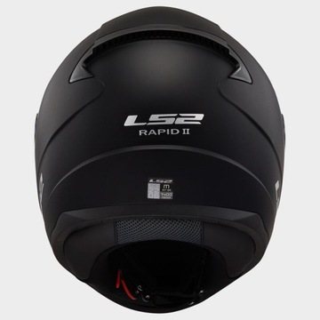 МОТОЦИКЛЬНЫЙ ШЛЕМ LS2 FF353 RAPID II МАТОВЫЙ ЧЕРНЫЙ МУЖСКАЯ СИСТЕМА PINLOCK