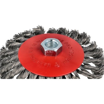 Боковая проволочная щетка 125мм Резьба М14 ДЛЯ УГЛОВОЙ Шлифмашины - замена