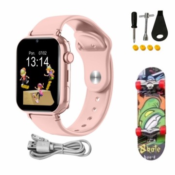 Детские умные часы Детские часы 4G GPS Manta Kevin Pink Talking GAMES