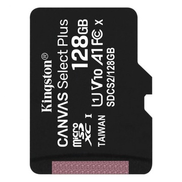 Kingston Karta pamięci Kingston microSD Canvas Select Plus 128GB Class 10 U