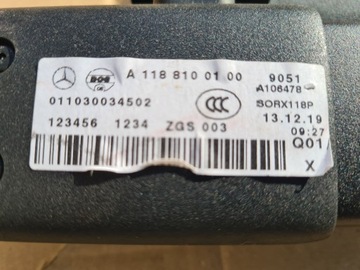 ROLETA MERCEDES CLA X 118 SHOOTING BRAKE 2019-2024 ROK