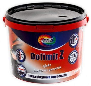 ХИМСТАЛЬ ДОЛИМИТ С АКРИЛОВОЙ КРАСКОЙ ДЛЯ НАРУЖНЫХ ЗДАНИЙ БЕЛАЯ 5Л