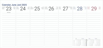 Kalendarz biurkowy tygodniowy szkolny 2024/2025 EXCLUSIVE PLUS VIVELLA