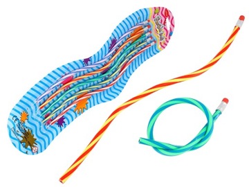 ГИБКИЕ КАРАНДАШИ НАБОР КАРАНДАШЕЙ С ЛАСТИКОМ 5 шт.