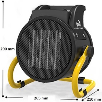 Электрический обогреватель HEATER GARDINA BLOWER High POWER 2000W 2kW