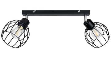 LAMPA PLAFON ŻYRANDOL regulowany BELKA KULA drut 2
