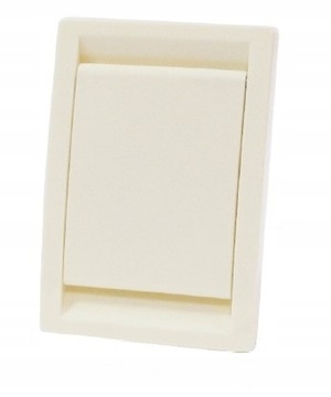ODKURZACZ CENTRALNY GNIAZDO DECO MINI 11 x 7,5 cm KOLOR KREMOWY