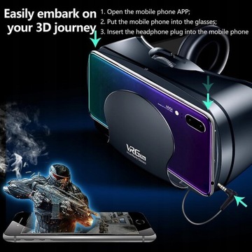 3D-шлем, очки виртуальной реальности VR для детей 5 лет