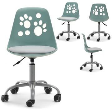 OBROTOWE KRZESŁO DO BIURKA FOOT CIEMNOZIELONY SZA