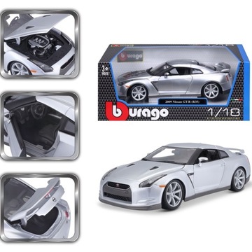 Модель Nissan GT-R R35 1:18 Bburago 18-12079