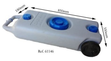 Бак для чистой и грязной воды на колесах 35 л для кемпера