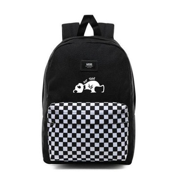 Plecak szkolny Vans Realm kratka + Custom Panda