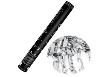 Serpentyny w tubie 40cm SREBRNE