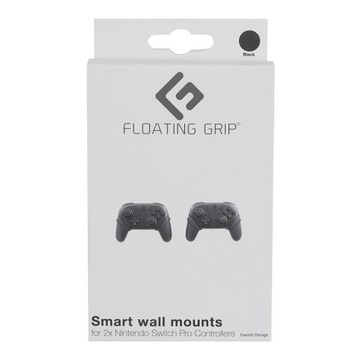 NINTENDO SWITCH PRO CONTROLLER WALL MOUNT BY FLOATING GRIPŽ, BLACK
