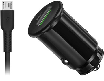 АВТОМОБИЛЬНОЕ ЗАРЯДНОЕ УСТРОЙСТВО USB QC3.0 18Вт 3А + MICRO USB
