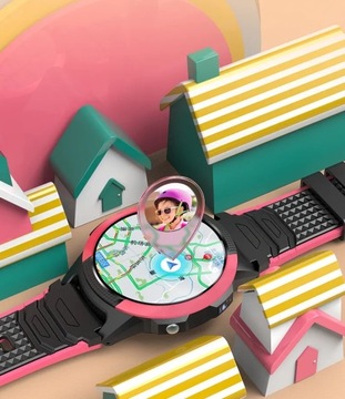 SMARTWATCH DZIECIĘCY NA SIM DLA CHŁOPCA DZIEWCZYNKI DZIECKA GPS 4G 4 KOLORY