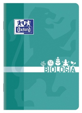 Zeszyt A5 60k kratka OXFORD BIOLOGIA kolor mix