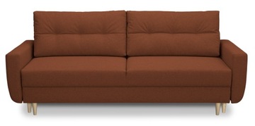 Kanapa sofa z funkcją spania rozkładana PERUGIA w stylu skandynawskim