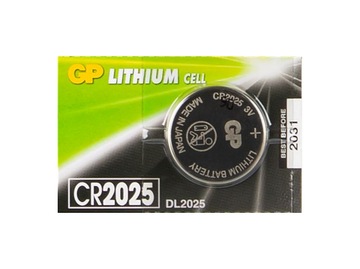BATERIA GUZIKOWA LITOWA GP CR2025 3V 1 SZT BLISTER