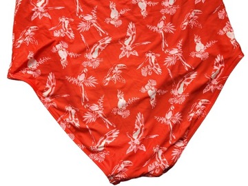 Nowy czerwony kostium strój kąpielowy 42,XL papugi plus size Marks&Spencer