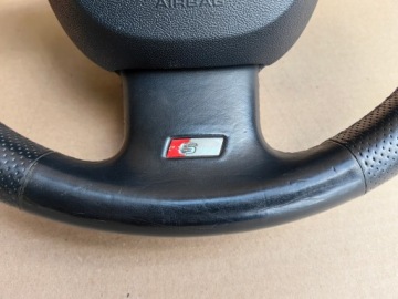 Vairas su oro pagalve AUDI A4 B7 B8 A6 C6 S-LINE daugiafunkcis su irkleliais – nuotrauka 8