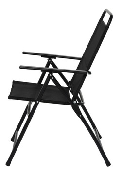 Складной садовый стул для балкона, черный