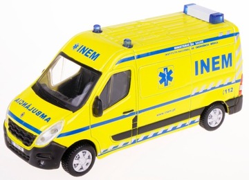 RENAULT MASTER EMERGENCY МОДЕЛЬ BBURAGO 1:50 ЖЕЛТЫЙ