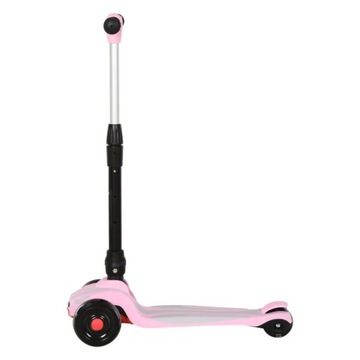 3-КОЛЕСНЫЙ РЕГУЛИРУЕМЫЙ СКЛАДНОЙ САМОКАТ, РОЗОВЫЙ