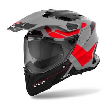 Kask enduro Airoh Commander 2 Reveal pomarańczowo-szary mat rozmiar L
