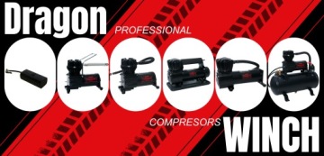 Портативный автомобильный компрессор Dragon Winch, 150 фунтов на квадратный дюйм, 10,3 бар, 12 В