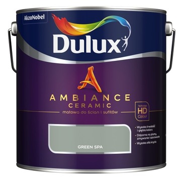 FARBA CERAMICZNA DULUX AMBIANCE- green spa, 2.5l